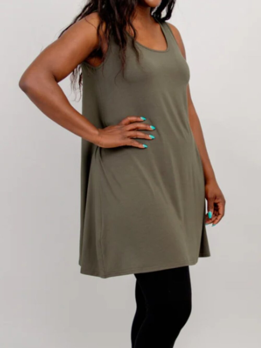 Blue Sky Spirit Dress (Khaki, Bamboo)